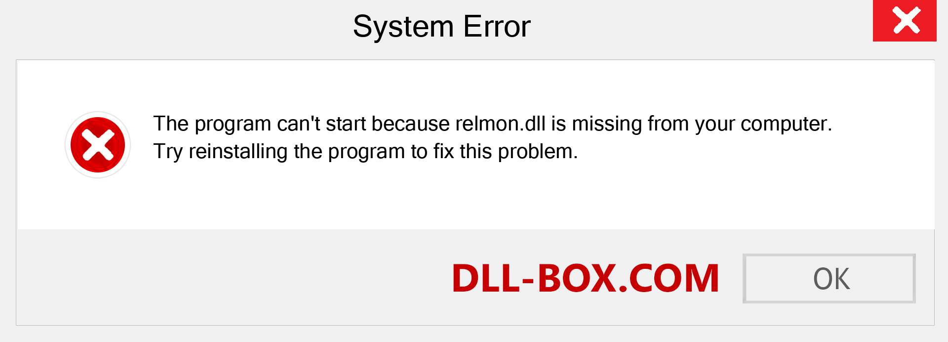  relmon.dll file is missing?. Download for Windows 7, 8, 10 - Fix  relmon dll Missing Error on Windows, photos, images